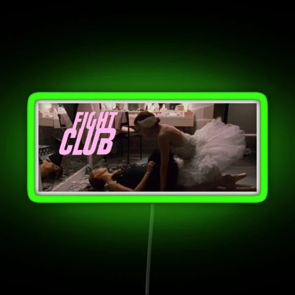 Black Swan Fight Club RGB Neon Sign