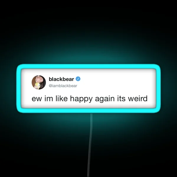 Blackbear Tweet RGB Neon Sign