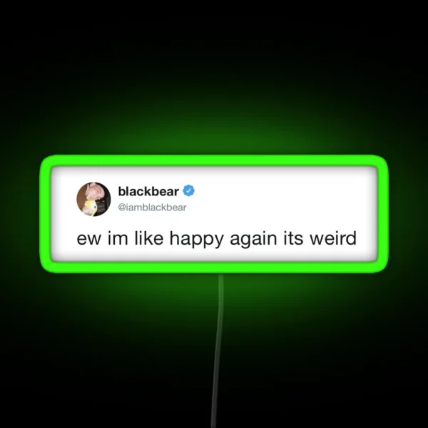 Blackbear Tweet RGB Neon Sign