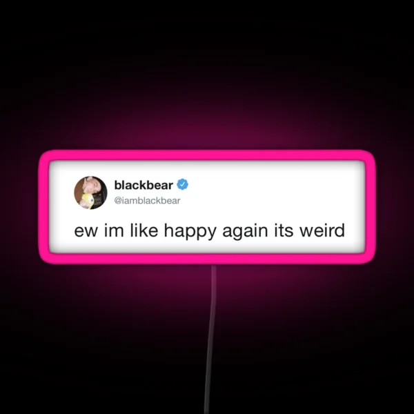 Blackbear Tweet RGB Neon Sign
