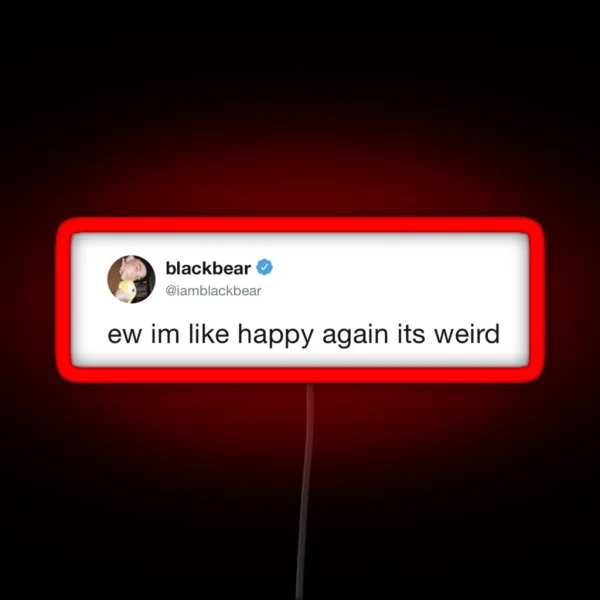 Blackbear Tweet RGB Neon Sign