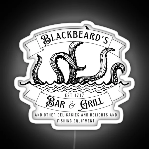 Blackbeard S Bar And Grill RGB Neon Sign