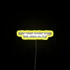 Colorful blackbird LED sign with customizable RGB neon lighting options