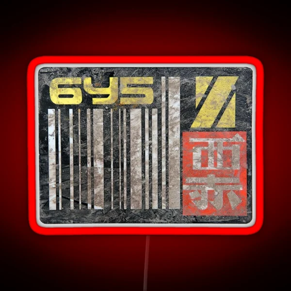 Blade Runner License Plate 6Y5 RGB Neon Sign