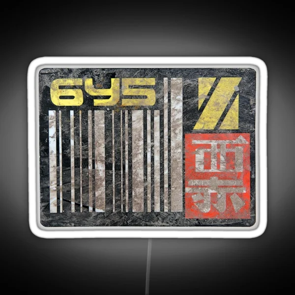 Blade Runner License Plate 6Y5 RGB Neon Sign