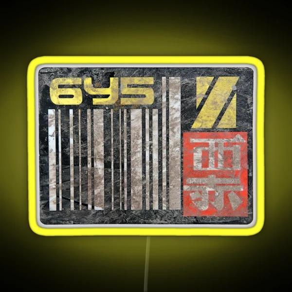 Blade Runner License Plate 6Y5 RGB Neon Sign