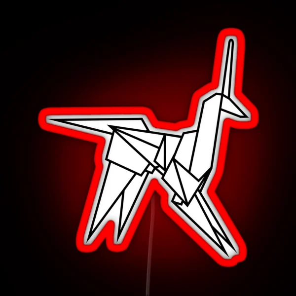 Blade Runner Origami Unicorn RGB Neon Sign