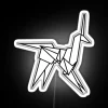 Neon Sign Featuring Blade Runner Inspired Origami Style Unicorn Design