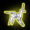 Vintage Blade Runner Inspired Origami Unicorn LED Neon Sign Lighting Decor