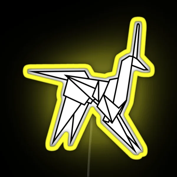 Blade Runner Origami Unicorn RGB Neon Sign