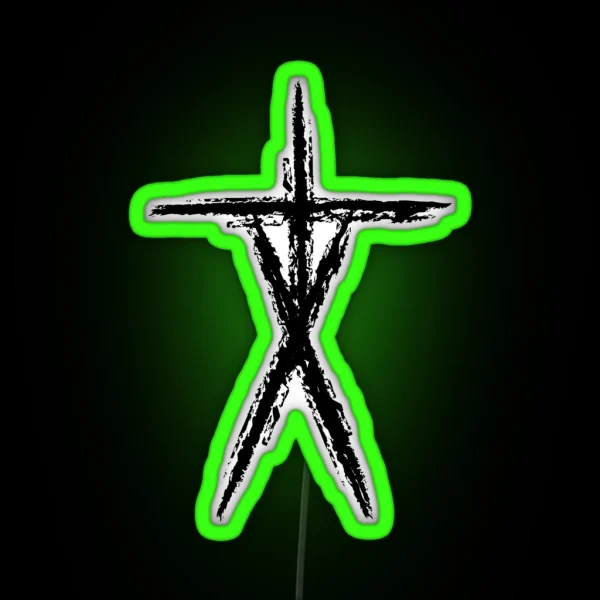 Blair Witch Stick Figures RGB Neon Sign