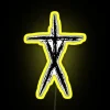 Vibrant stick figure LED light art display for any decor
