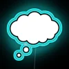 Mind at Work: Empty Thoughts Visualized with Neon Glow Sign