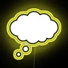 Neon Lighted LED Sign with Thinking Bubble Design Illumination Ideas