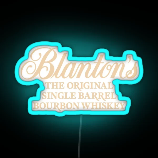 Blanton S Bourbon RGB Neon Sign