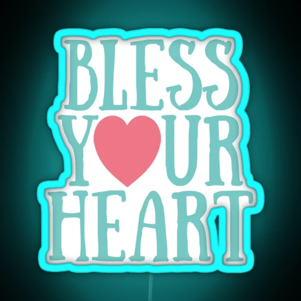 Bless Your Heart RGB Neon Sign