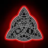Vibrant RGB neon lighting fixture with inspirational, occult-themed "Blessed Be" phrase.