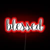 Soft glow of blessed love and positivity shines in darkness.