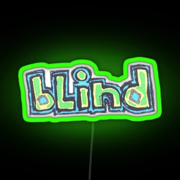 Blind Skateboards Skeleton Hook Ups Skate RGB Neon Sign