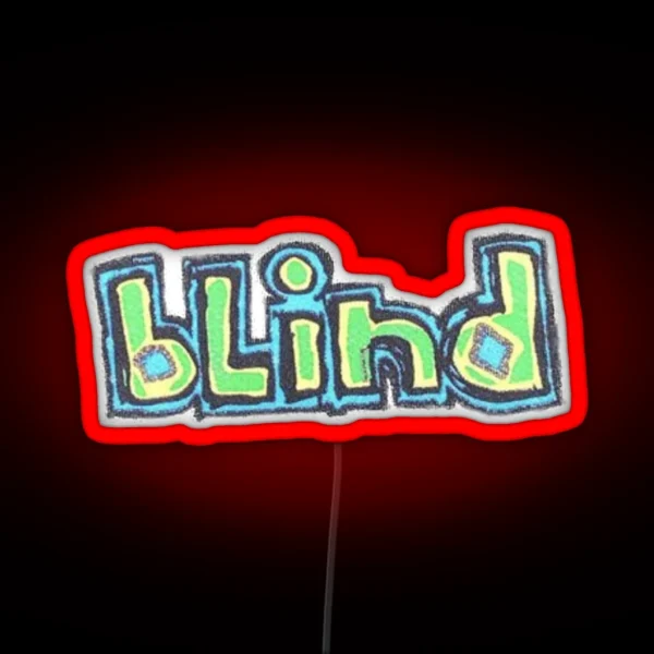Blind Skateboards Skeleton Hook Ups Skate RGB Neon Sign