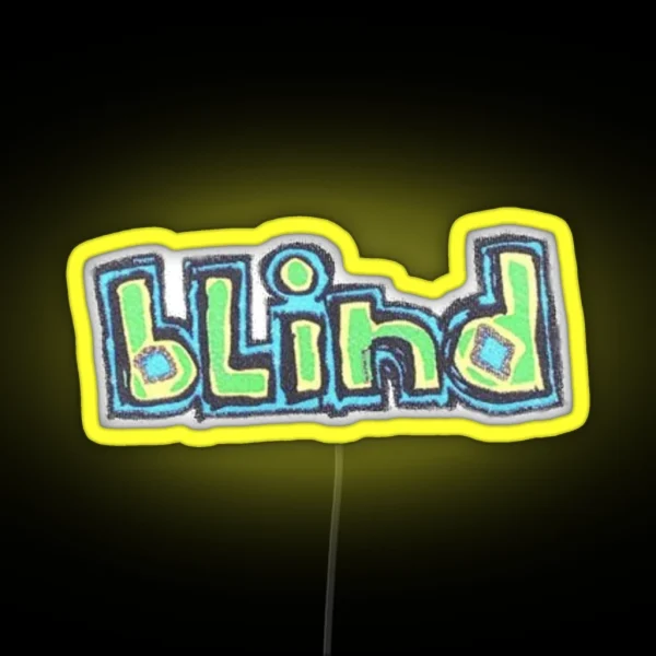 Blind Skateboards Skeleton Hook Ups Skate RGB Neon Sign