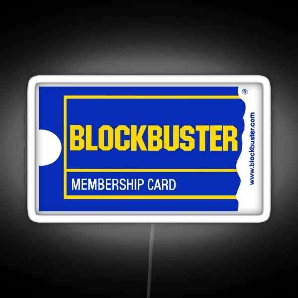 Blockbuster Membership Card RGB Neon Sign