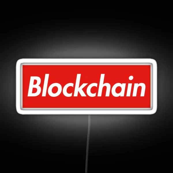 Blockchain RGB Neon Sign