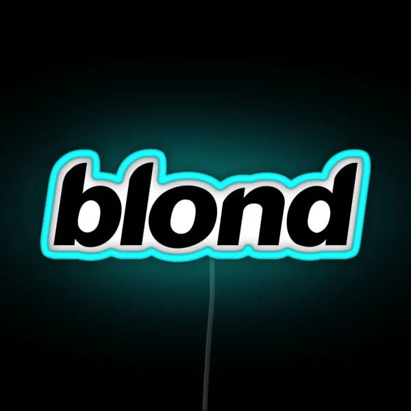 Blond Black Logo RGB Neon Sign