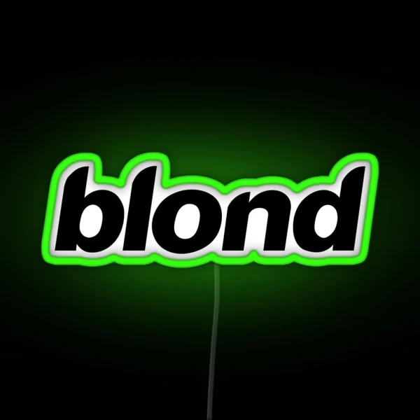Blond Black Logo RGB Neon Sign