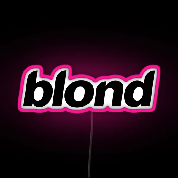 Blond Black Logo RGB Neon Sign