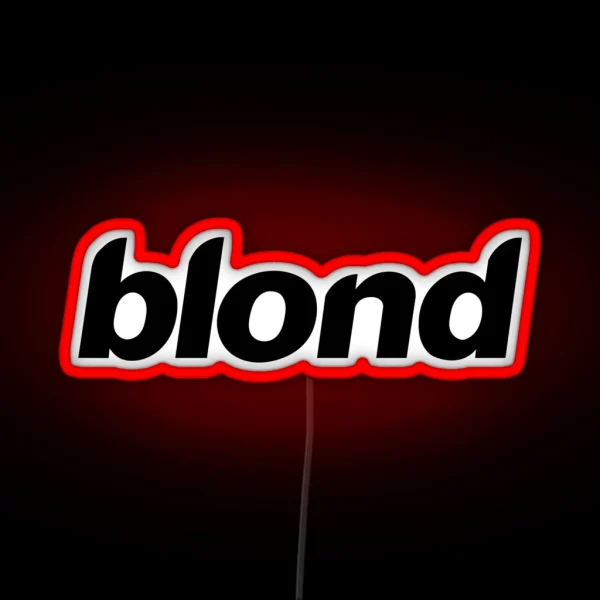 Blond Black Logo RGB Neon Sign