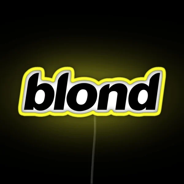 Blond Black Logo RGB Neon Sign
