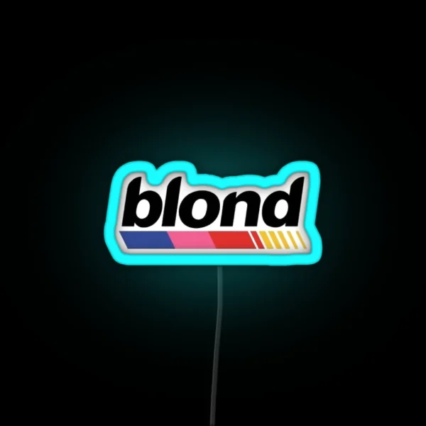 Blond RGB Neon Sign