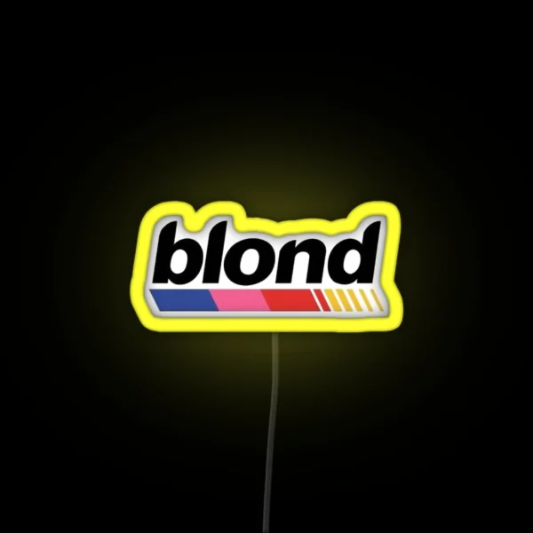 Blond RGB Neon Sign
