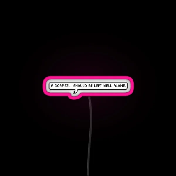Bloodborne Dialogue Lady Maria RGB Neon Sign