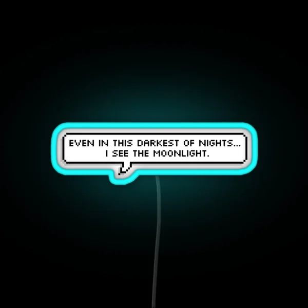 Bloodborne Dialogue Ludwig RGB Neon Sign