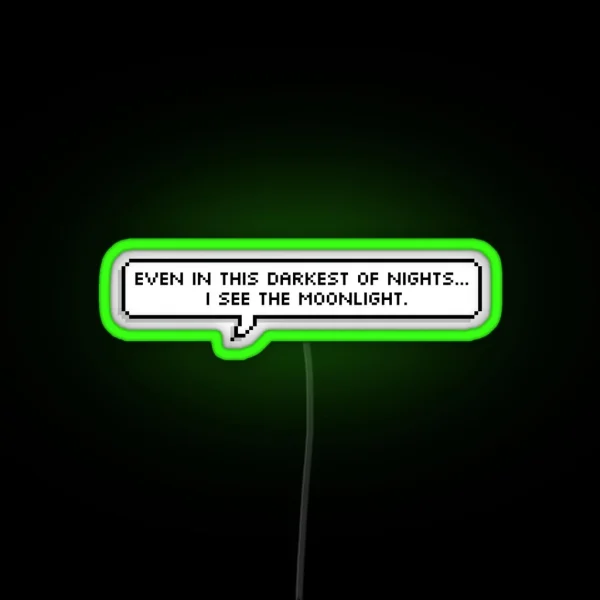 Bloodborne Dialogue Ludwig RGB Neon Sign