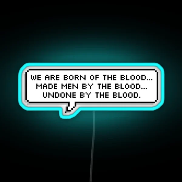 Bloodborne Dialogue Master Willem RGB Neon Sign