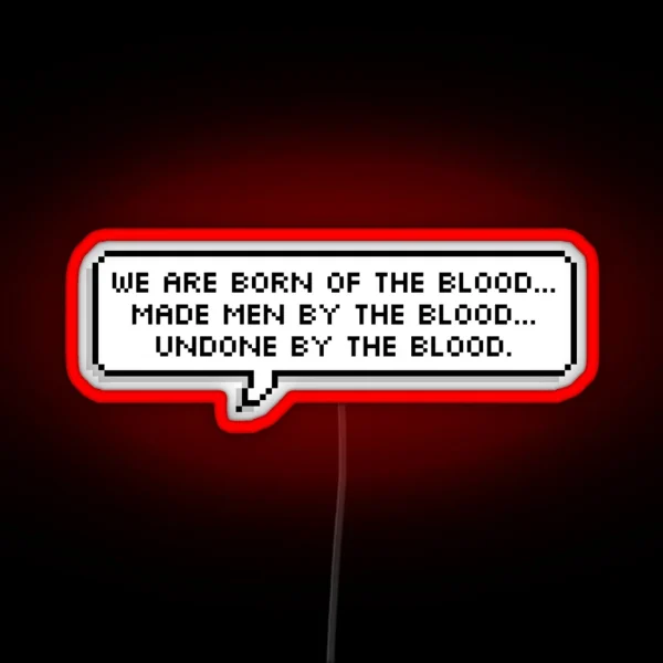 Bloodborne Dialogue Master Willem RGB Neon Sign
