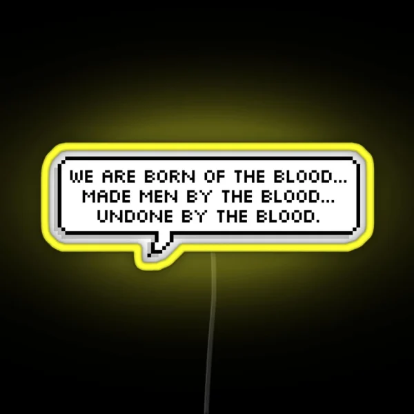 Bloodborne Dialogue Master Willem RGB Neon Sign
