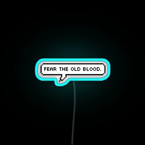 Bloodborne Dialogue Master Willem RGB Neon Sign