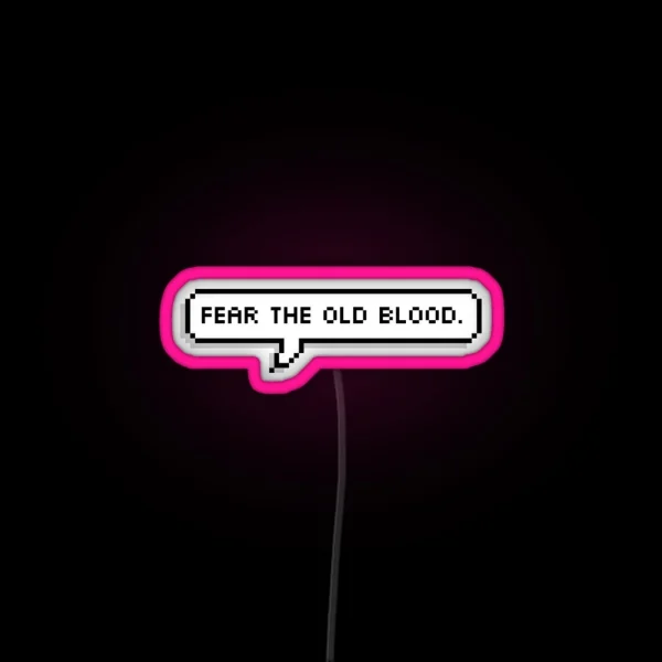 Bloodborne Dialogue Master Willem RGB Neon Sign