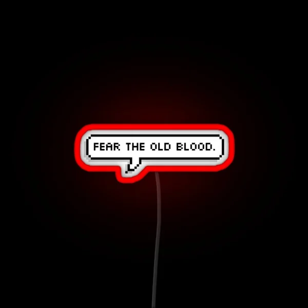 Bloodborne Dialogue Master Willem RGB Neon Sign