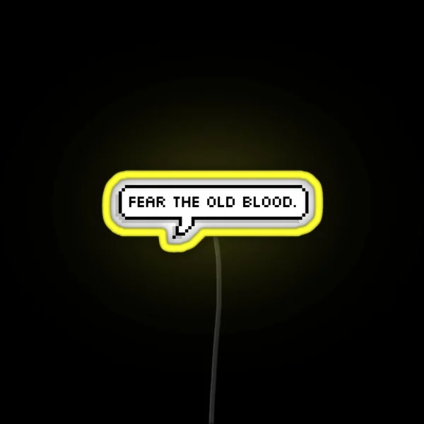 Bloodborne Dialogue Master Willem RGB Neon Sign