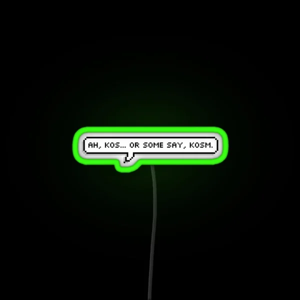 Bloodborne Dialogue Micolash RGB Neon Sign