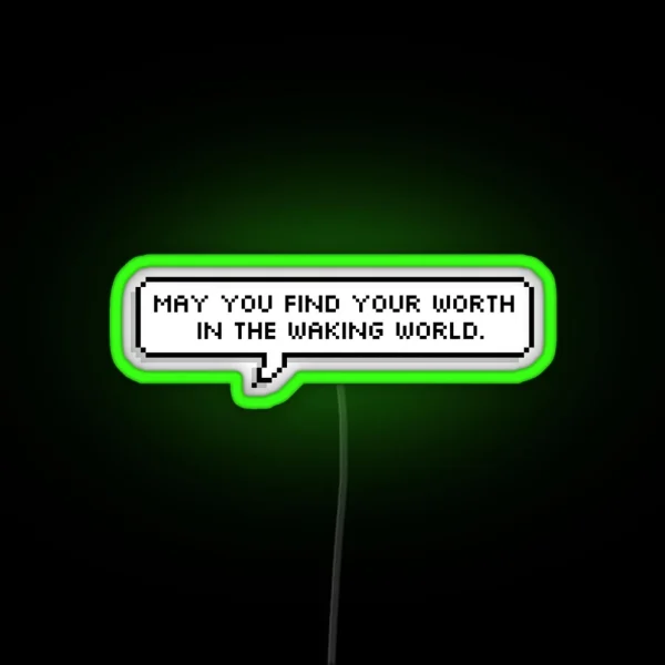 Bloodborne Dialogue Plain Doll RGB Neon Sign
