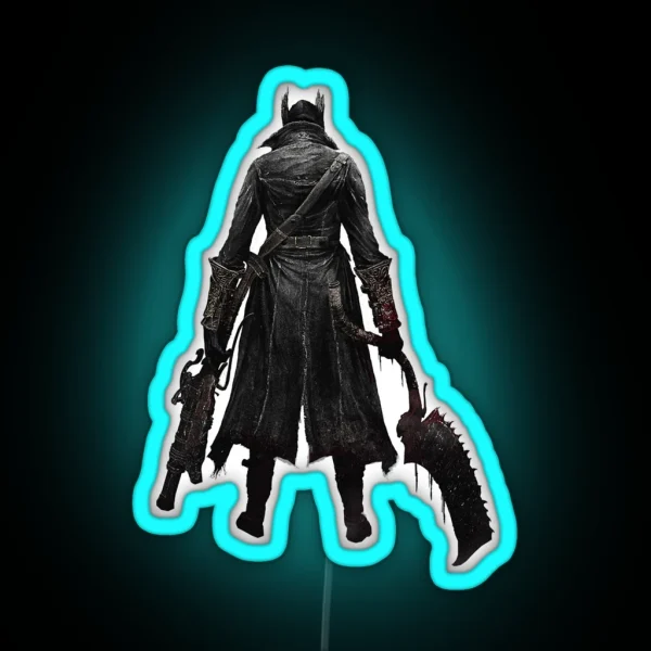 Bloodborne Hunter RGB Neon Sign