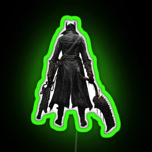 Bloodborne Hunter RGB Neon Sign