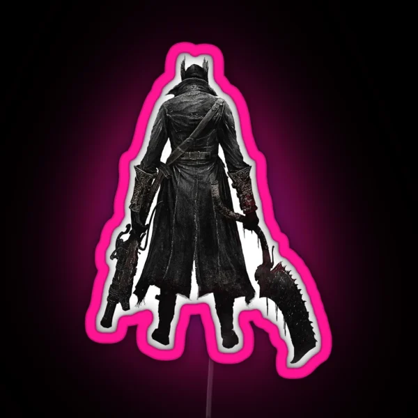 Bloodborne Hunter RGB Neon Sign