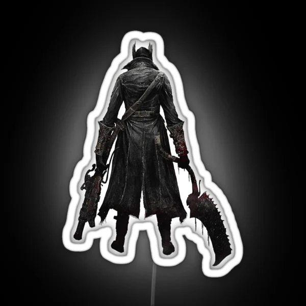 Bloodborne Hunter RGB Neon Sign